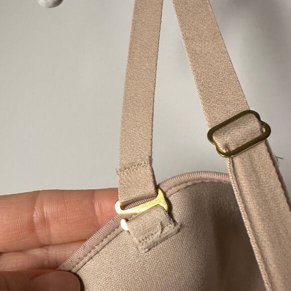 Natori Truly Smooth Convertible Nude Removable Strap Lace Trim Bra Women's 38D - Picture 9 of 9